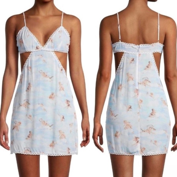 WEWOREWHAT cut out cherub angel slip DRESS - Picture 8 of 8